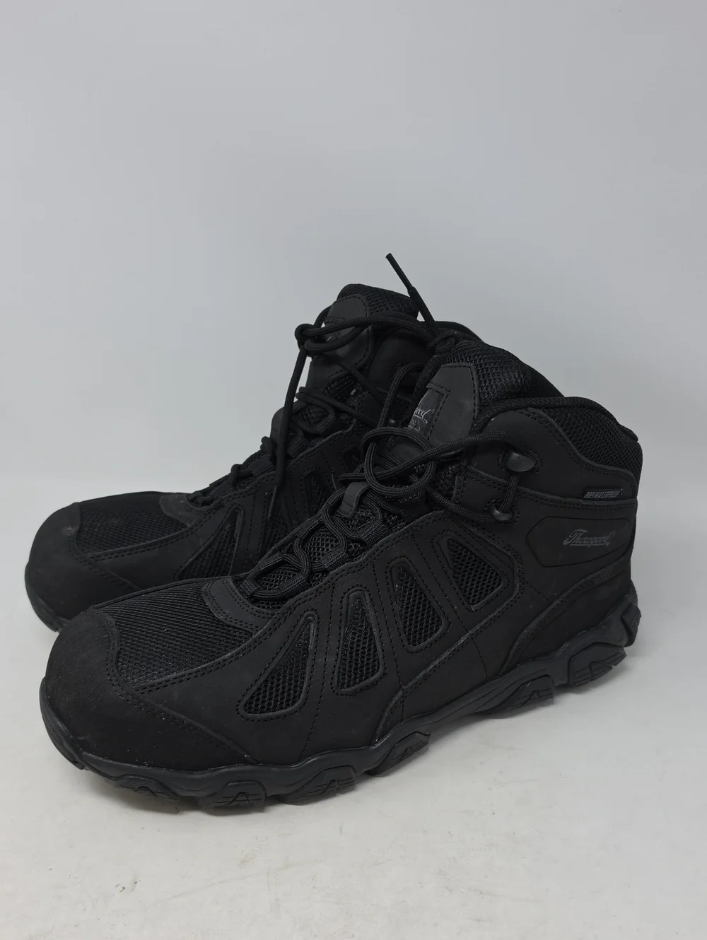 Thorogood Crosstrex Mid Waterproof Safety Toe Black Size 12W